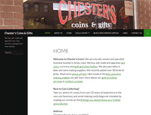 Tablet Screenshot of chesterscoins.com